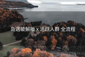 岛遇破解版 x 活跃人群 全流程