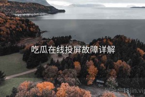 吃瓜在线投屏故障详解