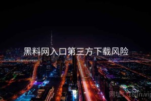 黑料网入口第三方下载风险