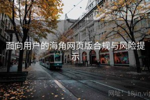 面向用户的海角网页版合规与风险提示
