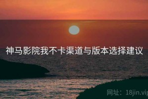 神马影院我不卡渠道与版本选择建议