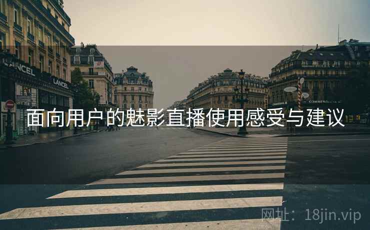 面向用户的魅影直播使用感受与建议