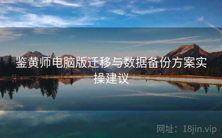 鉴黄师电脑版迁移与数据备份方案实操建议