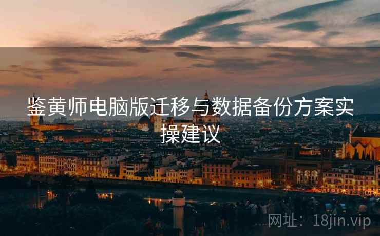 鉴黄师电脑版迁移与数据备份方案实操建议
