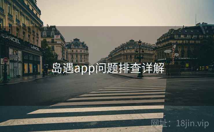 岛遇app问题排查详解