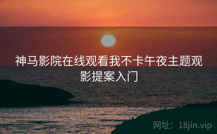 神马影院在线观看我不卡午夜主题观影提案入门