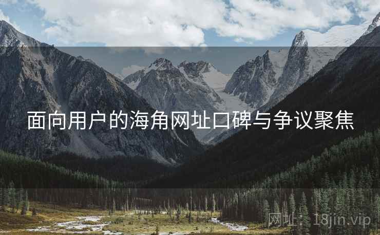 面向用户的海角网址口碑与争议聚焦