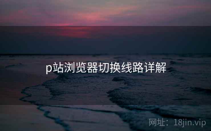 p站浏览器切换线路详解